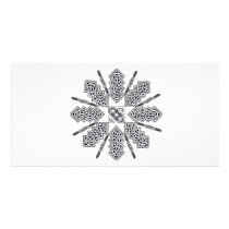 Celtic Star Custom Photo Card