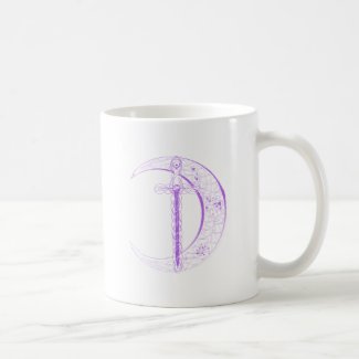 Celtic Sword and Celtic Moon (Purple) mug