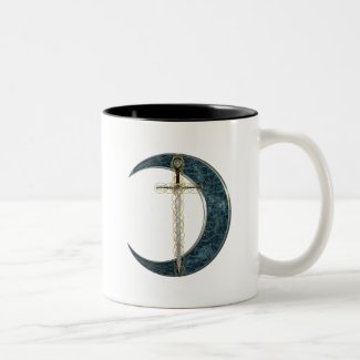 Celtic Sword and Moon mug
