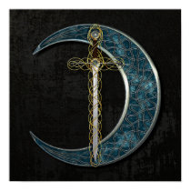 Celtic Sword and Moon posters