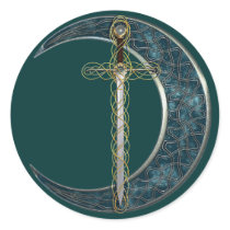 Celtic Sword and Moon stickers