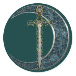 Celtic Sword and Moon stickers