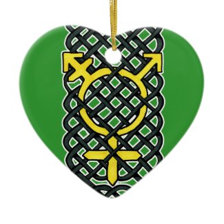 Celtic Transgender Ornament Yellow ornament