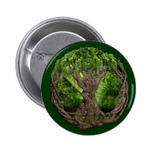 Celtic Tree Of Life Button