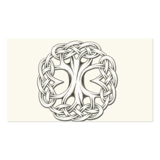 Celtic Tree of Life Wedding Place Cards Business Card (back side)