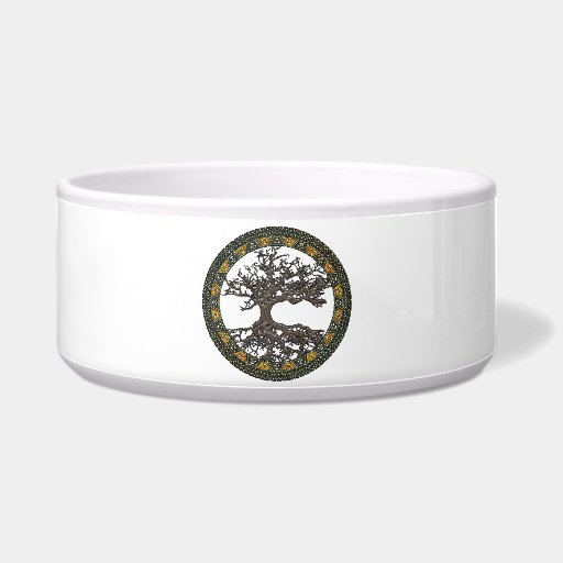 Celtic Tree of Life [Yggdrasil] Dog Bowl