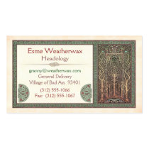 Celtic Trees Design Business Cards business cards