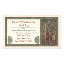 Celtic Trees Design Business Cards
