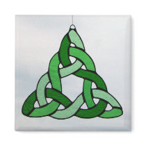 Celtic Triangular Knot Magnet by NeilsGlass Celtic Triangular Knot Magnet