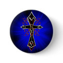 Celtic Tribal Cross Button