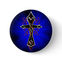 Celtic Tribal Cross Button