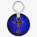 Celtic Tribal Cross Keychain