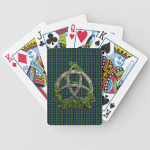 Celtic Trinity Knot And Clan MacKenzie Tartan Bicycle Card Deck