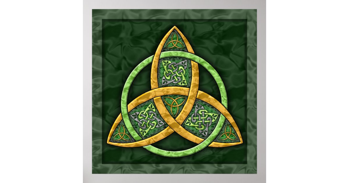 Celtic Trinity Knot Fine Art Poster | Zazzle