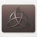 Celtic Trinity Knot with gradient background mousepads
