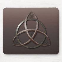 Celtic Trinity Knot with gradient background mousepads