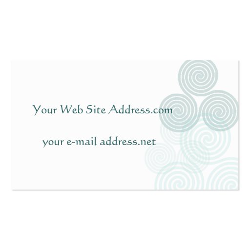 Celtic Triskele Business Card Templates (back side)