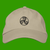 Celtic Triskele Embroidered Hat embroidered hats