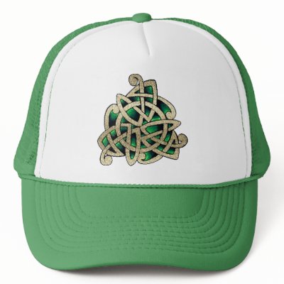 Celtic Triskele Mesh Hat by irishcountry