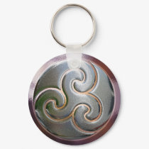 Celtic triskele in silver keychains by bbonline Celtic triskele in silver keychains