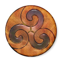 celtic triskele on gold magnets by bbonline celtic triskele on gold magnets