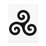 Celtic Triskelion Symbol Postcard
