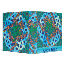 Celtic Turtle Customizable 1.5" Art Binder