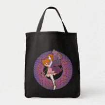 Celtic Valentine Fairy Tote Bags
