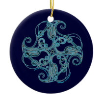 Celtic Zoomorphic Crane Design Ornament ornaments