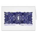 Celtic Zoomorphic Hounds Card