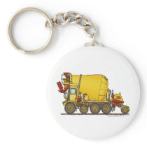 Cement Mixer Front Discharge Truck Construction Ke Keychain