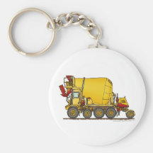 Cement Mixer Front Discharge Truck Construction Ke Keychain