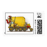 Cement Mixer Truck Postage Stamp