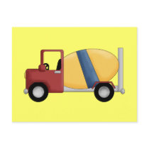 Cement Mixer Tshirts and Gifts postcards