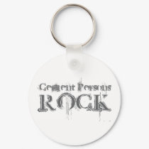 Cement Persons Rock keychains by busybrain Cement Persons Rock keychains