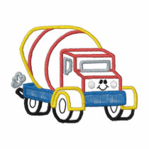 Cement Truck embroidered shirts