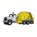 Cement Truck embroidered shirts