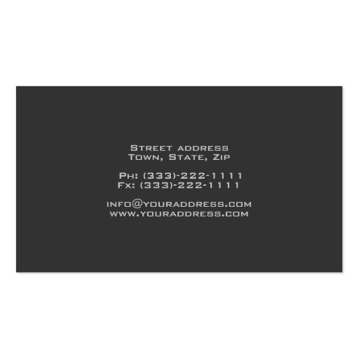 Cement Wall Demolition Works Business Card (back side)