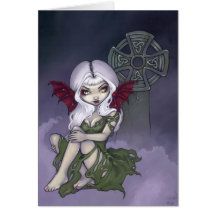 "Cemetery Mist" Greeting Card