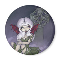 "Cemetery Mist" Magnet by strangeling "Cemetery Mist" Magnet