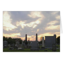 Cemetery Sunrise 2 Card by duelingdualities Cemetery Sunrise 2 Card