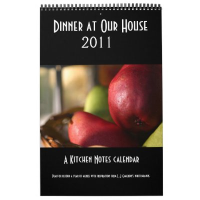 Cena en nuestro calendario de la casa Cena en nuestro calendario de la casa