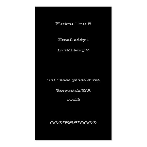 cenotaph business cards (back side)