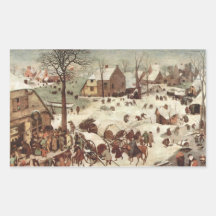 Censo en Belén de Pieter Bruegel Pegatina