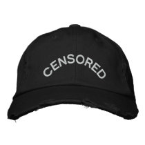Censored Embroidered Hat embroidered hats by embroideryshirts Censored Embroidered Hat embroidered hats