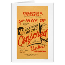 Censored Hollywood Shocked 1936 WPA Card