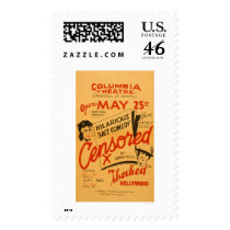 Censored Hollywood Shocked 1936 WPA Postage Stamps