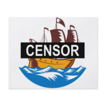Censorship Ship Boat Flyer