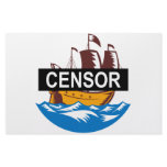 Censorship Ship Boat stationery