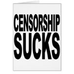 Censorship Sucks Greeting Cards